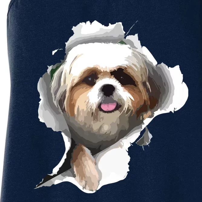 Shih Tzu Cute Shih Tzu Dog Shih Tzu Owner Shih Tzu Women's Racerback Tank