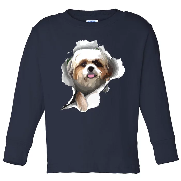 Shih Tzu Cute Shih Tzu Dog Shih Tzu Owner Shih Tzu Toddler Long Sleeve Shirt