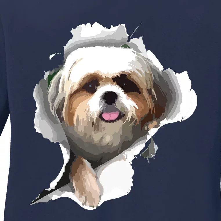 Shih Tzu Cute Shih Tzu Dog Shih Tzu Owner Shih Tzu Ladies Long Sleeve Shirt