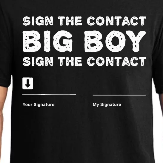 Sign The Contract Big Boy Funny Boxer Box Boxing Event 2024 Pajama Set