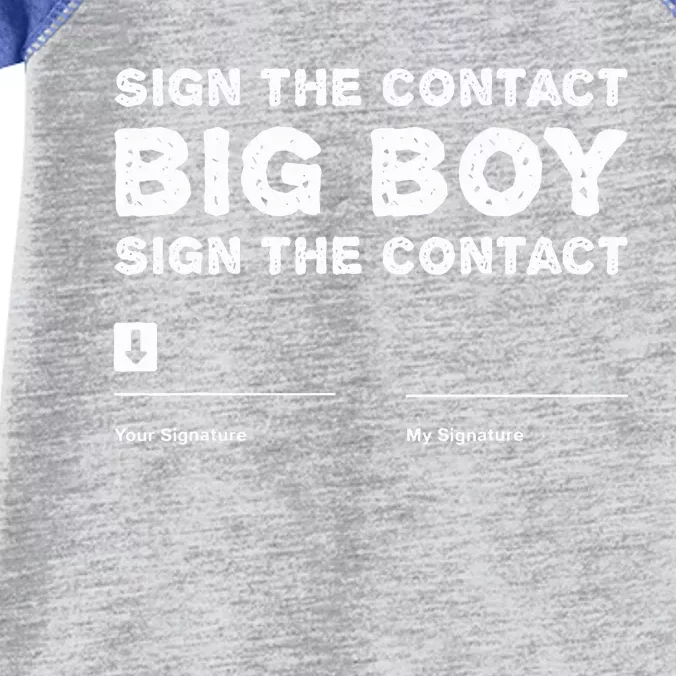 Sign The Contract Big Boy Funny Boxer Box Boxing Event 2024 Infant Baby Jersey Bodysuit