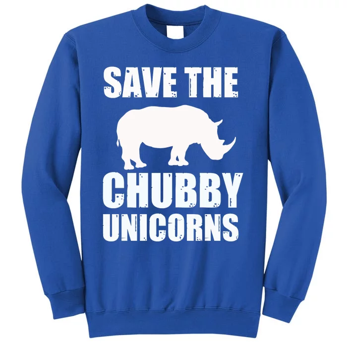 Save The Chubby Unicorns Rhino Funny Cute Gift Sweatshirt