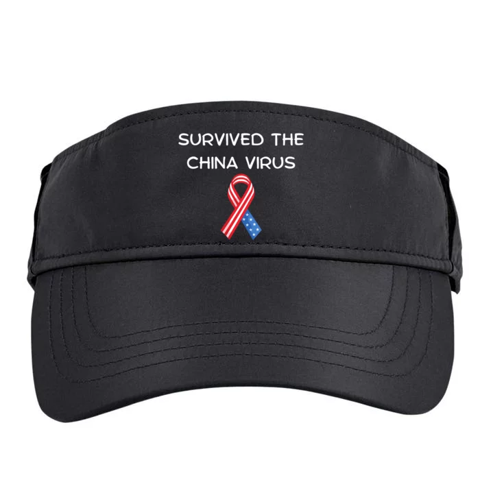 Survived The China Virus USA Adult Drive Performance Visor