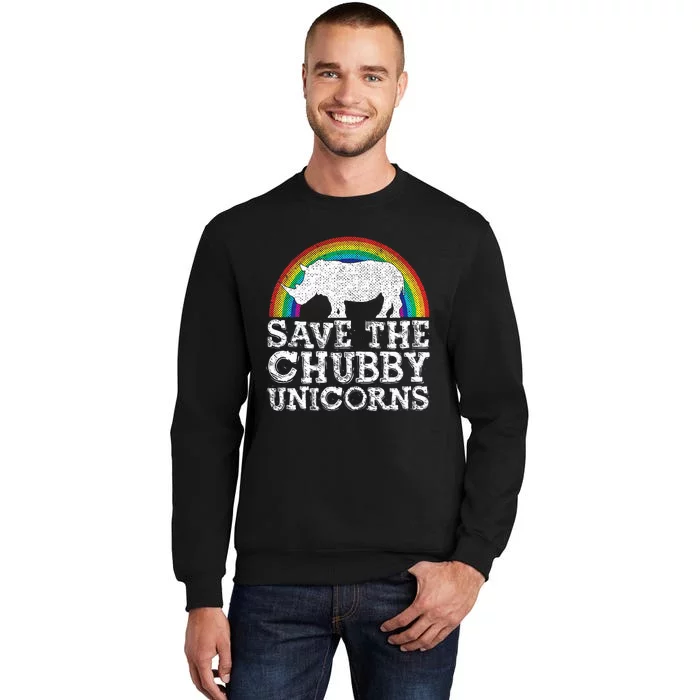 Save The Chubby Unicorns Gift Rhino Conservation Sweatshirt