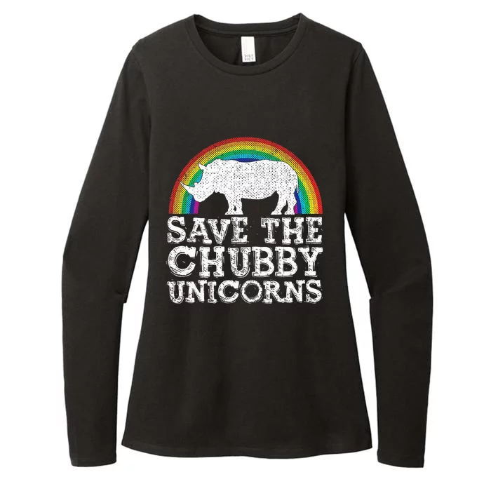 Save The Chubby Unicorns Gift Rhino Conservation Womens CVC Long Sleeve Shirt