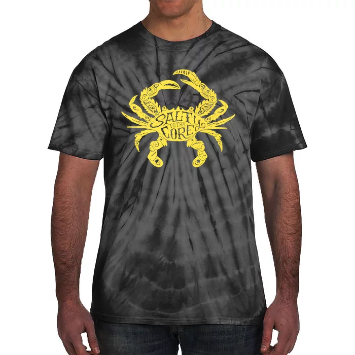 Salty The Core Crab Salty To Core Crab Tie-Dye T-Shirt