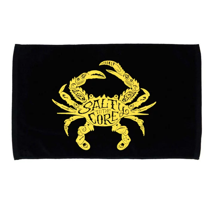 Salty The Core Crab Salty To Core Crab Microfiber Hand Towel