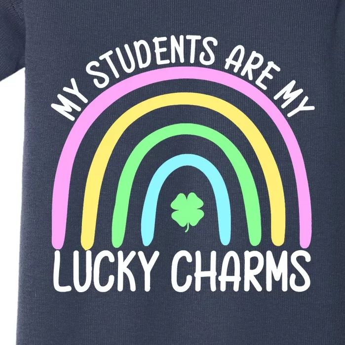 Students Teacher Clover Rainbow St Patricks Day Baby Bodysuit