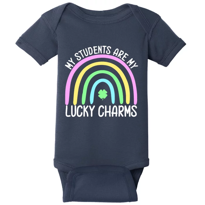 Students Teacher Clover Rainbow St Patricks Day Baby Bodysuit