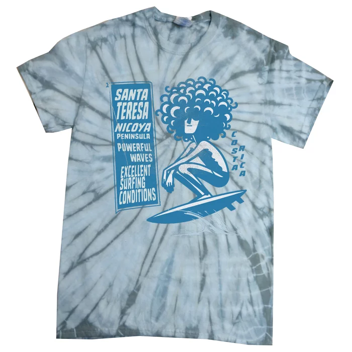 Santa Teresa Costa Rica Surf Break. Tie-Dye T-Shirt