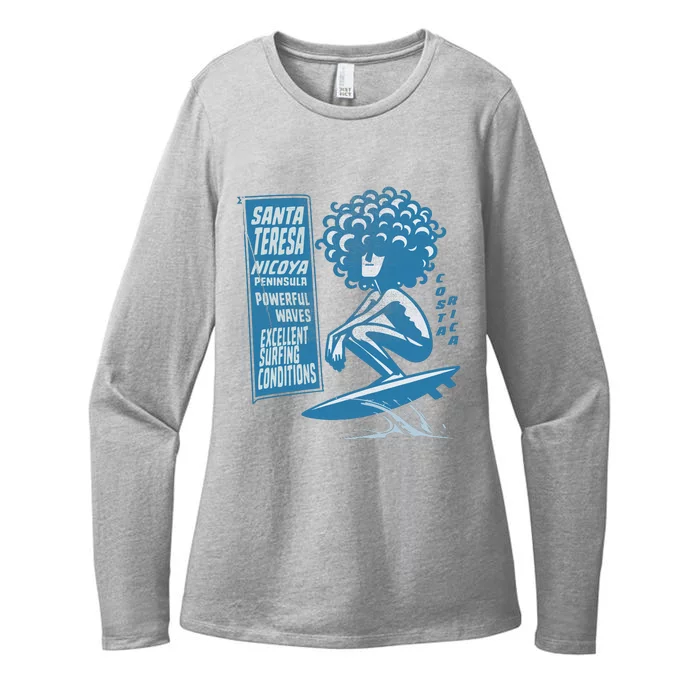 Santa Teresa Costa Rica Surf Break. Womens CVC Long Sleeve Shirt