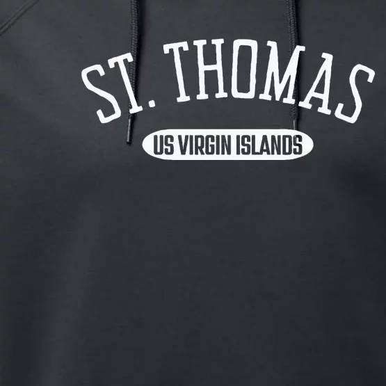 St Thomas Classic Style St Thomas Us Virgin Islands Performance Fleece Hoodie