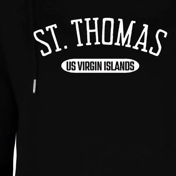 St Thomas Classic Style St Thomas Us Virgin Islands Womens Funnel Neck Pullover Hood