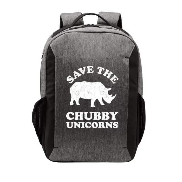 Save The Chubby Unicorns Rhino Funny Animal Rights Activists Gift Vector Backpack