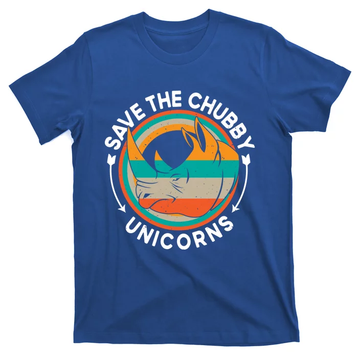 Save The Chubby Unicorn Funny Fat Rhino Animal Rights Gift T-Shirt