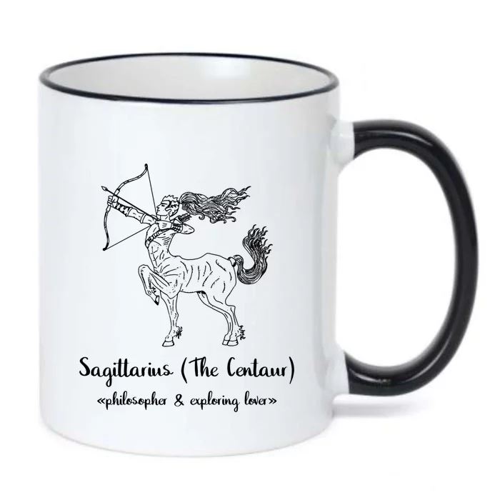 Sagittarius The Centaur Astrology Zodiac Sign Funny Facts Gift Black Color Changing Mug