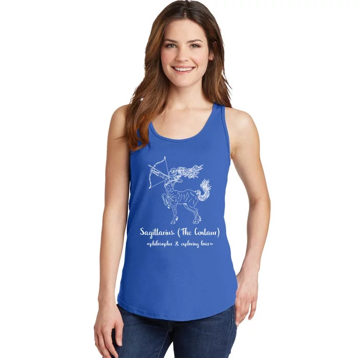 Sagittarius The Centaur Astrology Zodiac Sign Funny Facts Gift Ladies Essential Tank