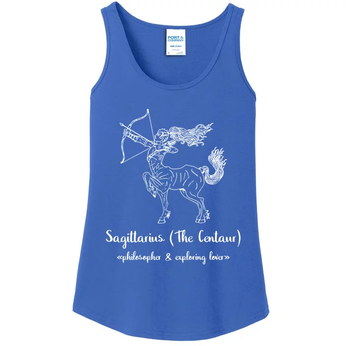 Sagittarius The Centaur Astrology Zodiac Sign Funny Facts Gift Ladies Essential Tank