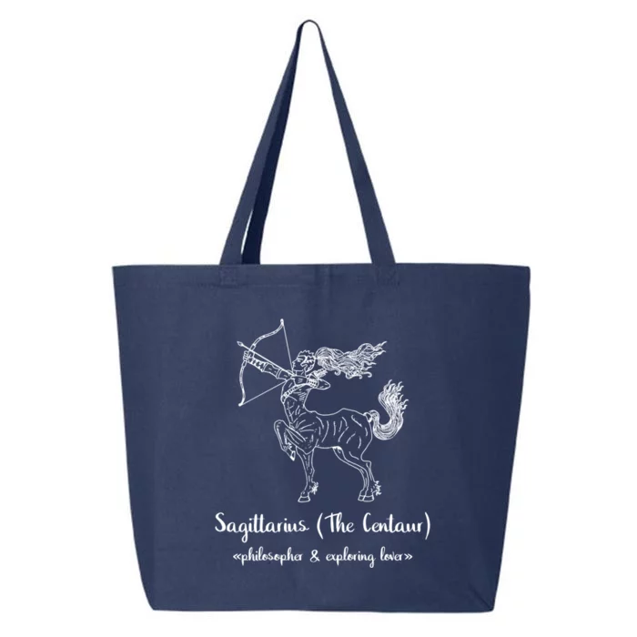 Sagittarius The Centaur Astrology Zodiac Sign Funny Facts Gift 25L Jumbo Tote