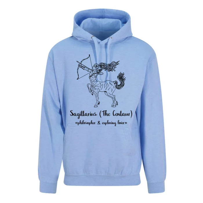 Sagittarius The Centaur Astrology Zodiac Sign Funny Facts Gift Unisex Surf Hoodie