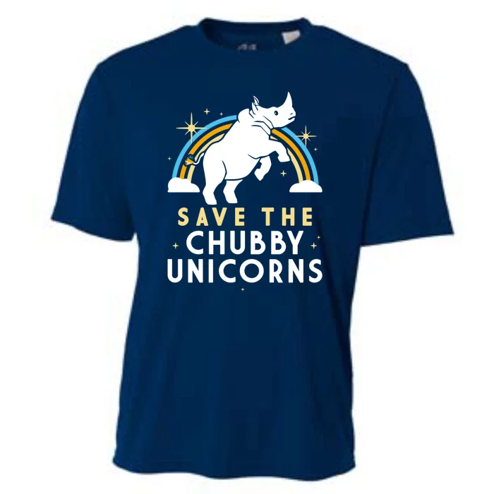 SAVE THE CHUBBY UNICORNS Cooling Performance Crew T-Shirt