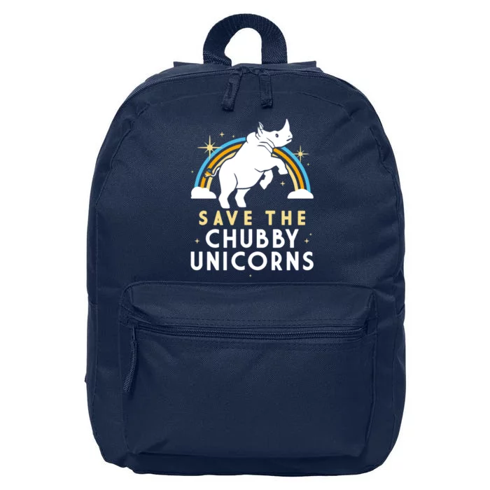 SAVE THE CHUBBY UNICORNS 16 in Basic Backpack