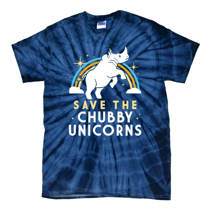 SAVE THE CHUBBY UNICORNS Tie-Dye T-Shirt