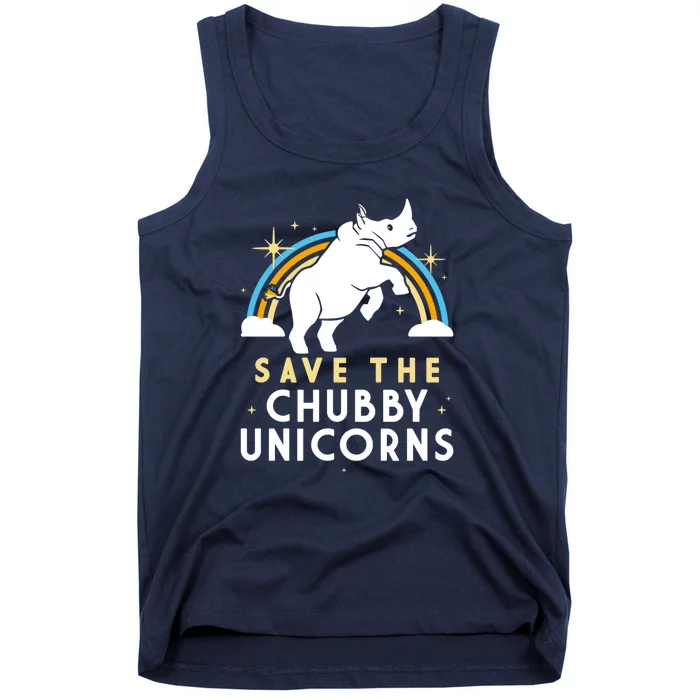 SAVE THE CHUBBY UNICORNS Tank Top