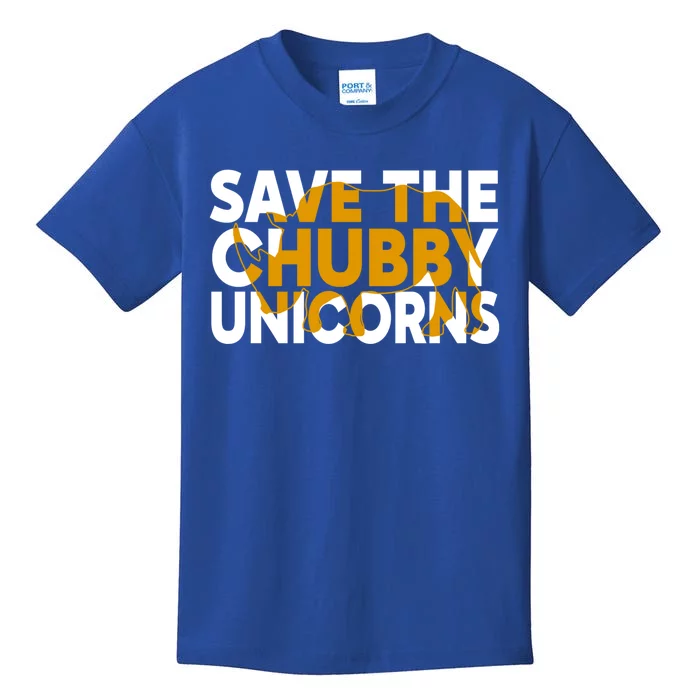 Save The Chubby Unicorn Funny Fat Rhino Animal Rights Gift Kids T-Shirt