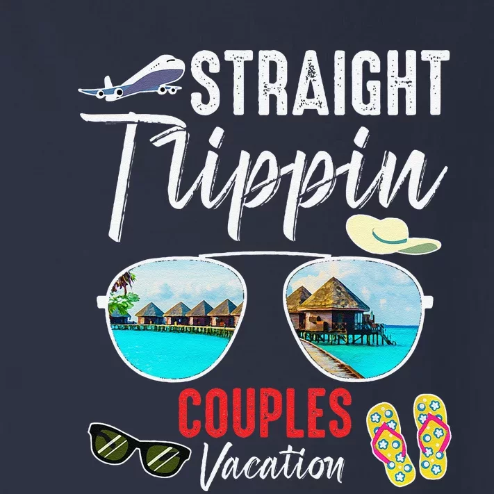 Straight Trippin Couples Trip 2024 Beach Summer Vacation Toddler Long Sleeve Shirt