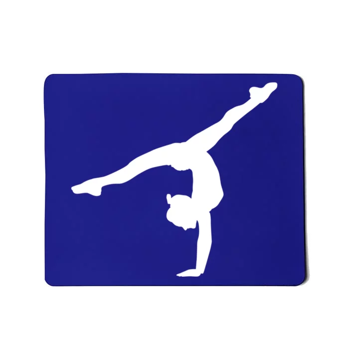 Silhouette Tumbling Cheer Gymnastics Gymnast Acrobatics Fan Gift Mousepad