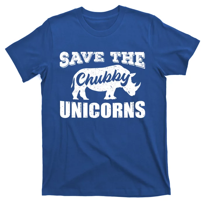 Save The Chubby Unicorns Rhino Lovers Rhinoceros Gift T-Shirt