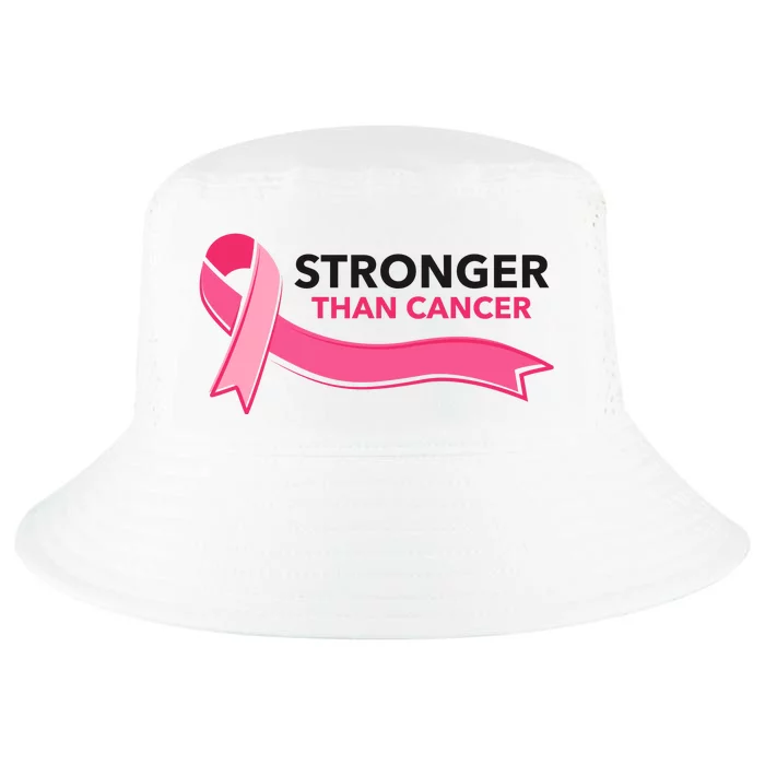 Stronger Than Cancer Pink Ribbon Cool Comfort Performance Bucket Hat