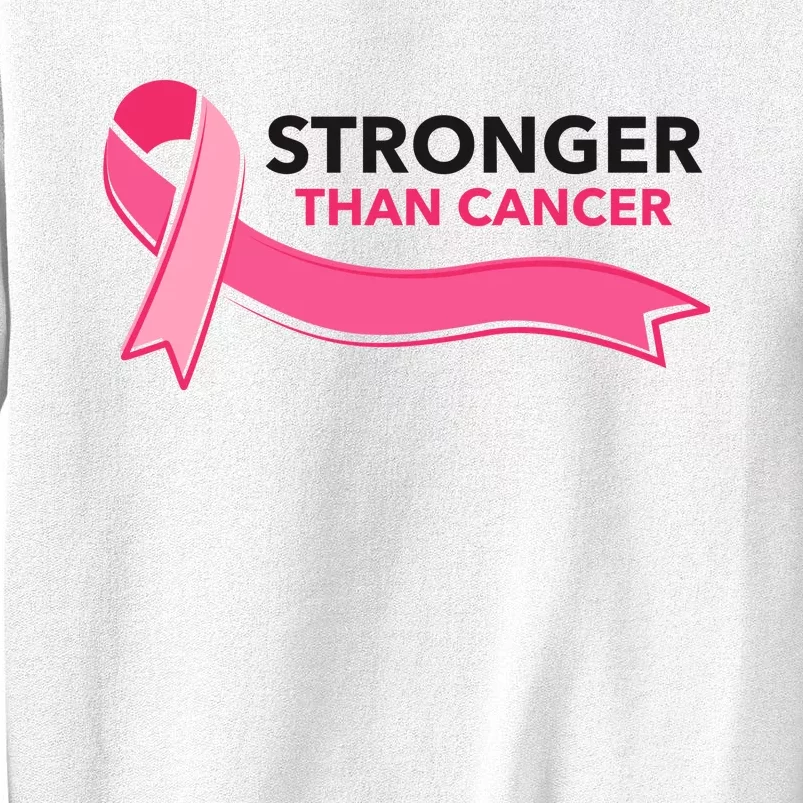 Stronger Than Cancer Pink Ribbon Sweatshirt