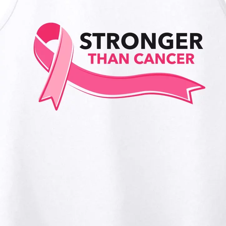 Stronger Than Cancer Pink Ribbon Performance Tank