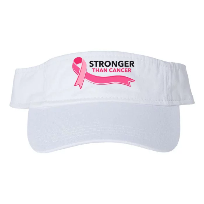 Stronger Than Cancer Pink Ribbon Valucap Bio-Washed Visor