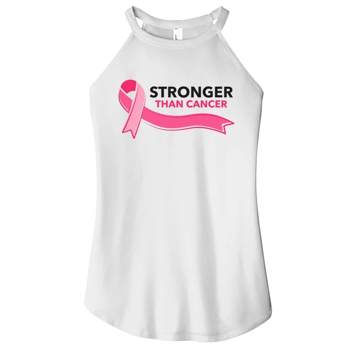 Stronger Than Cancer Pink Ribbon Women’s Perfect Tri Rocker Tank