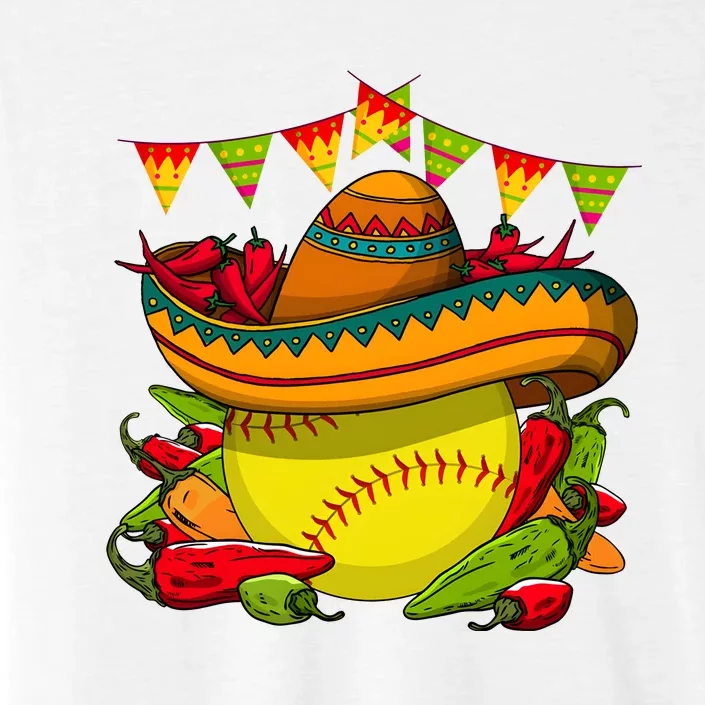 Softball Team Cinco De Mayo Tacos And Softball ChromaSoft Performance T-Shirt