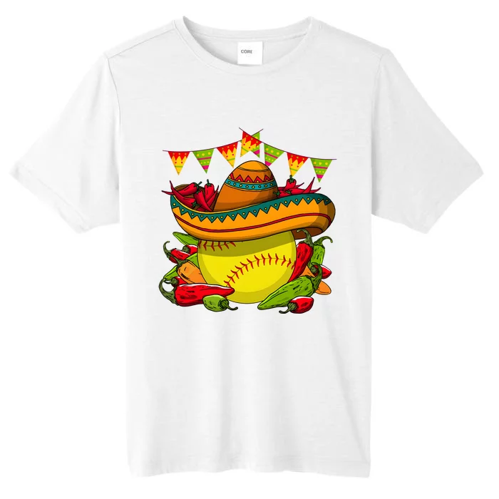 Softball Team Cinco De Mayo Tacos And Softball ChromaSoft Performance T-Shirt