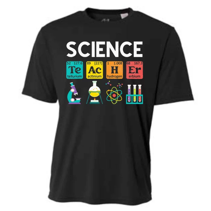 Science Teacher Chemistry Biology Physics Teacher Student Cooling Performance Crew T-Shirt