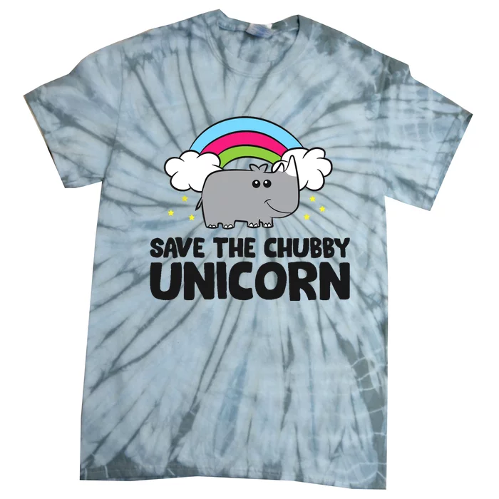 Save The Chubby Unicorn Love Rhinos Tie-Dye T-Shirt