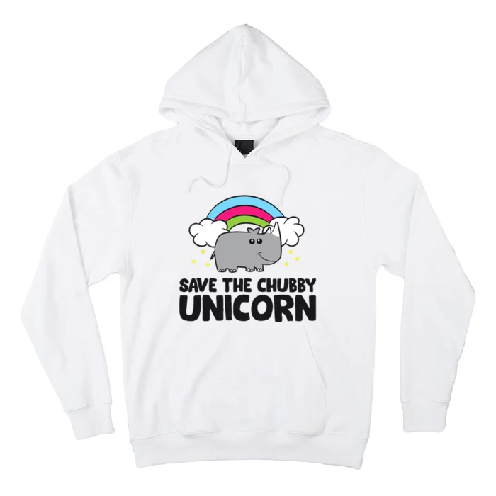 Save The Chubby Unicorn Love Rhinos Hoodie