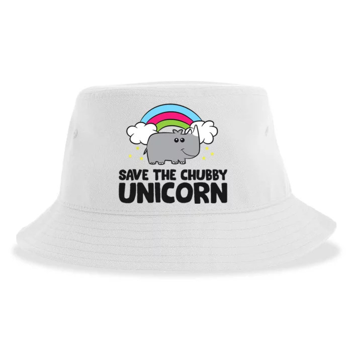 Save The Chubby Unicorn Love Rhinos Sustainable Bucket Hat