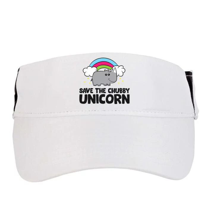 Save The Chubby Unicorn Love Rhinos Adult Drive Performance Visor