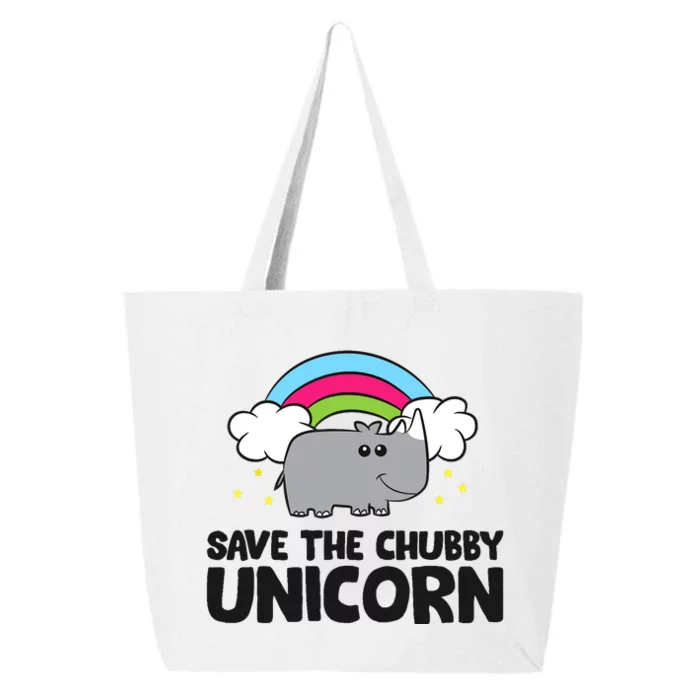 Save The Chubby Unicorn Love Rhinos 25L Jumbo Tote