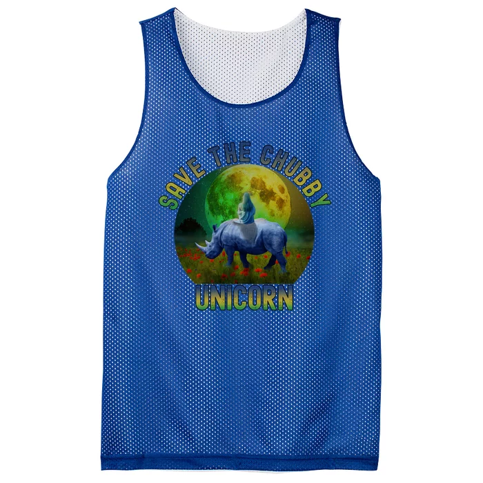 Save The Chubby Unicorn Funny Rhino Chubby Unicorns Gift Mesh Reversible Basketball Jersey Tank