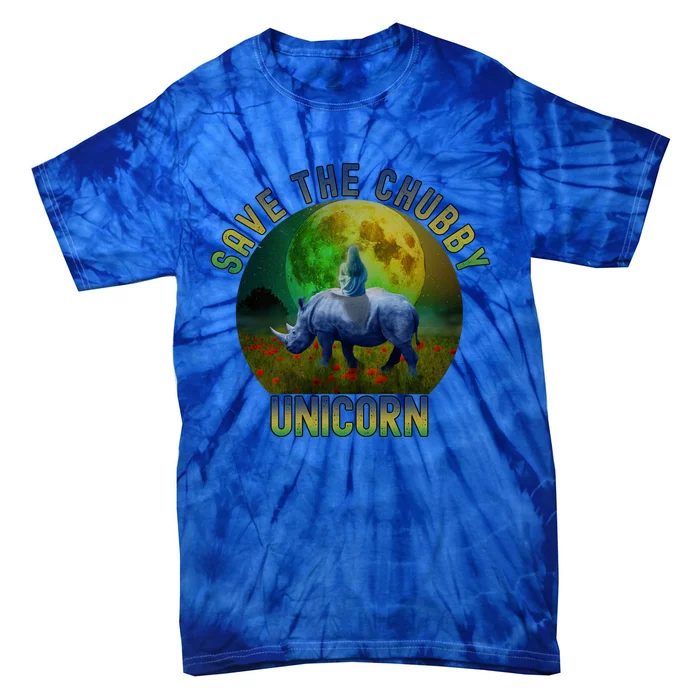 Save The Chubby Unicorn Funny Rhino Chubby Unicorns Gift Tie-Dye T-Shirt