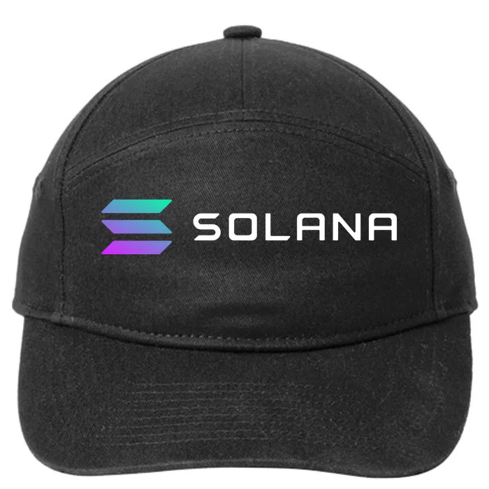 Solana Token, Crypto, DeFi, Crypto Exchange, Solana Crypto 7-Panel Snapback Hat