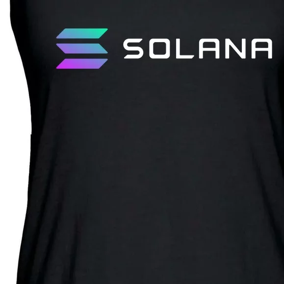 Solana Token, Crypto, DeFi, Crypto Exchange, Solana Crypto Ladies Essential Flowy Tank