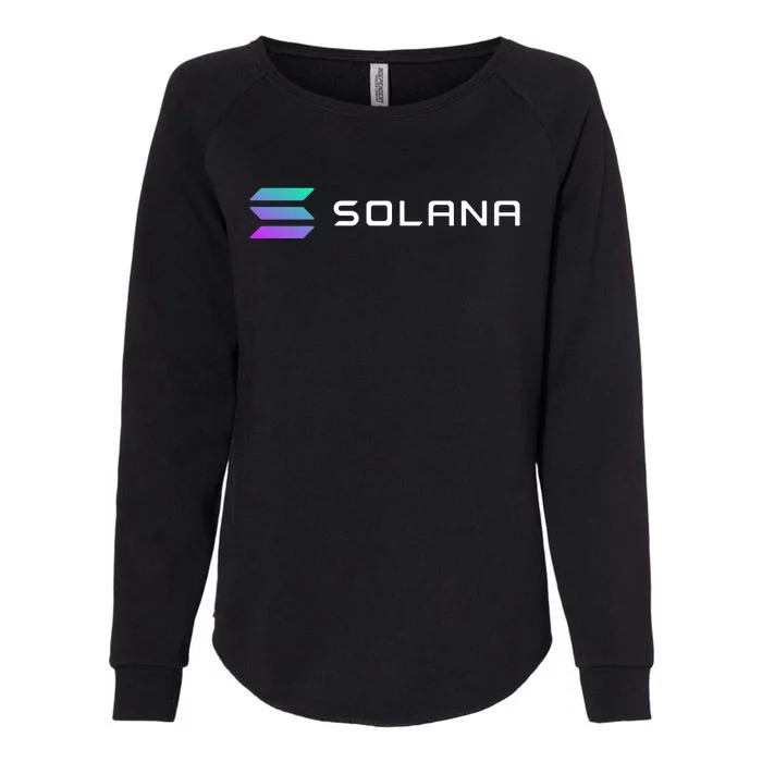 Solana Token, Crypto, DeFi, Crypto Exchange, Solana Crypto Womens California Wash Sweatshirt